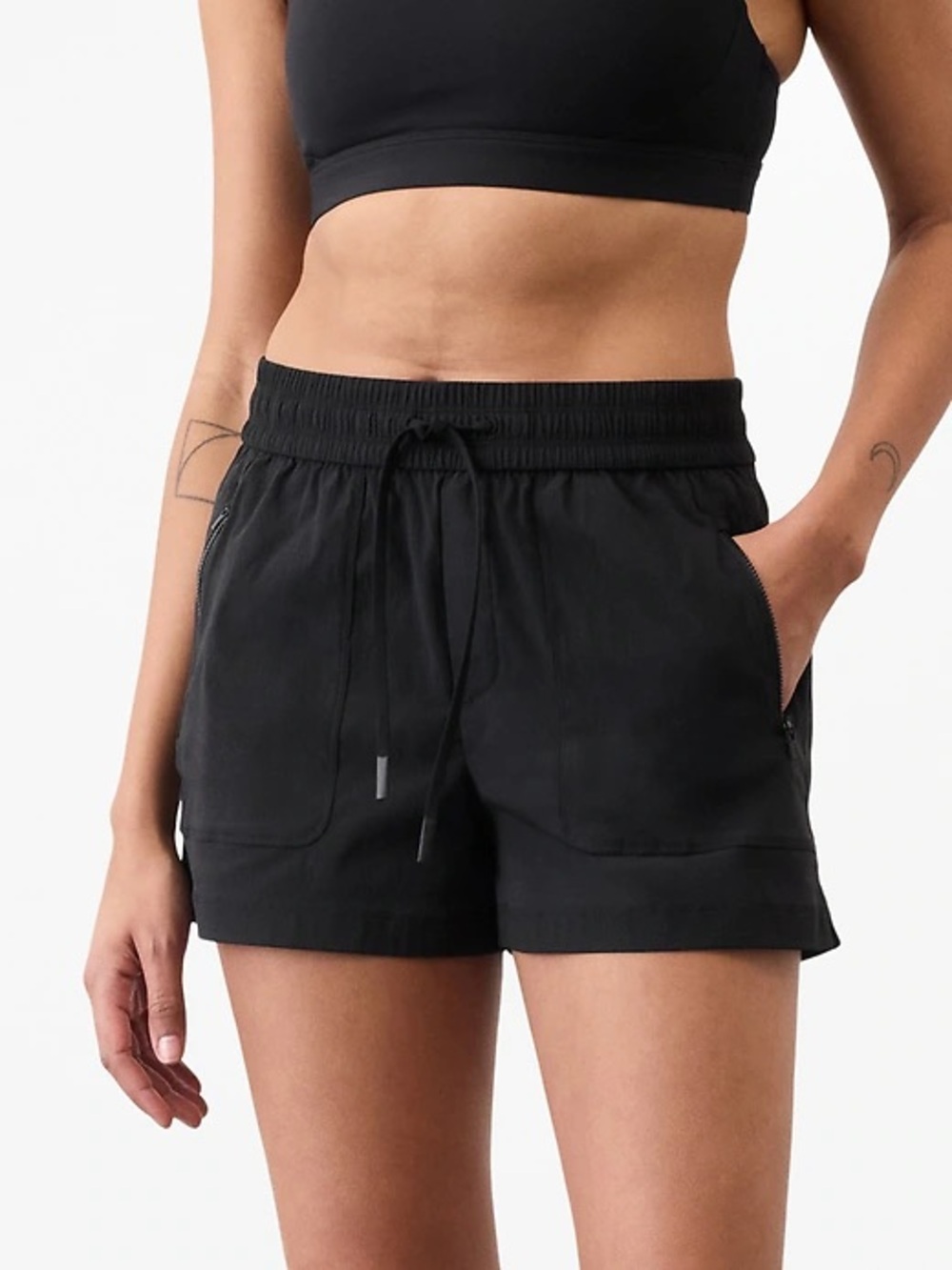 NWT Athleta Trekkie North black shorts sz xl